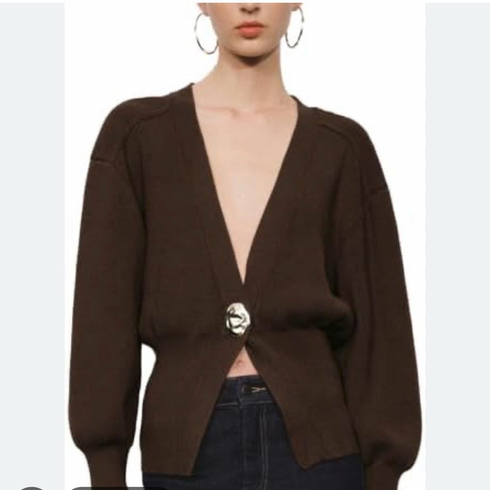 Urban Revivo Button-Front Knit Cardigan - Picture 4 of 4